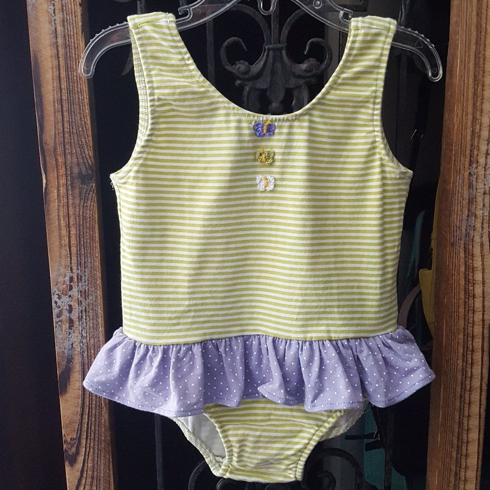 MulberriBush Girls' Ruffle Tank One Piece